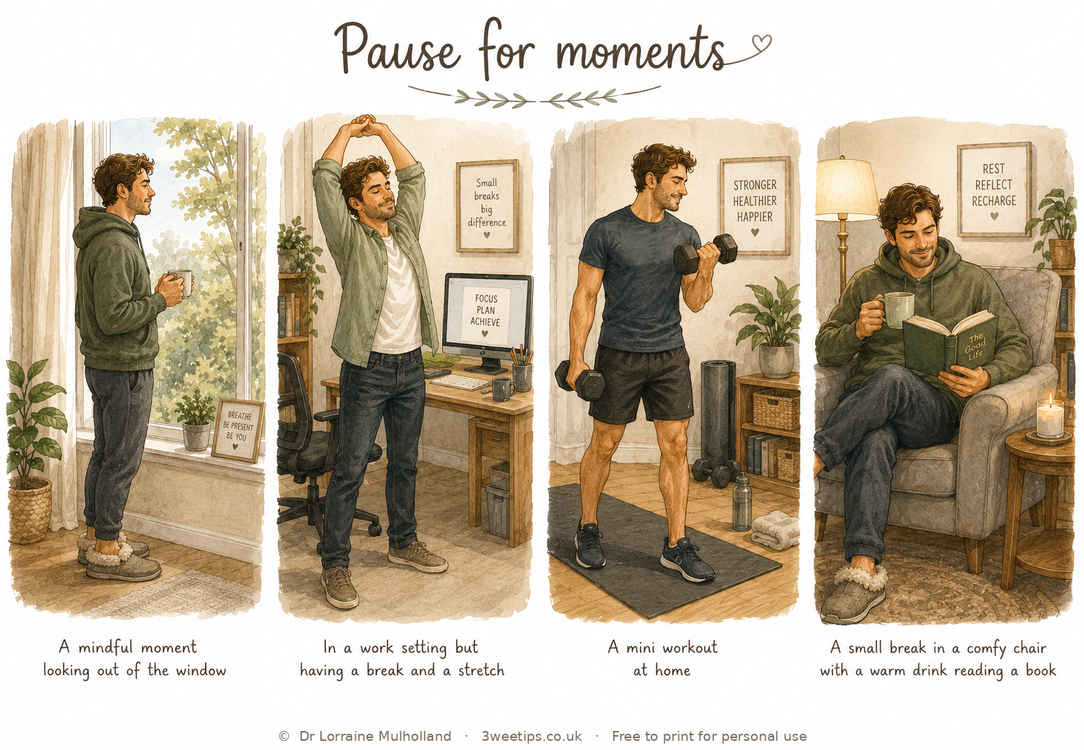 Pause for moments — calm ideas for dads.